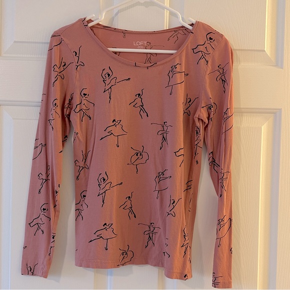 2/$18: LOFT Ballerina Long-Sleeve Shirt - Picture 1 of 5